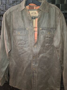 Legendary Whitetails Men's Journeyman Flannel Lined Shirt Jacket size small